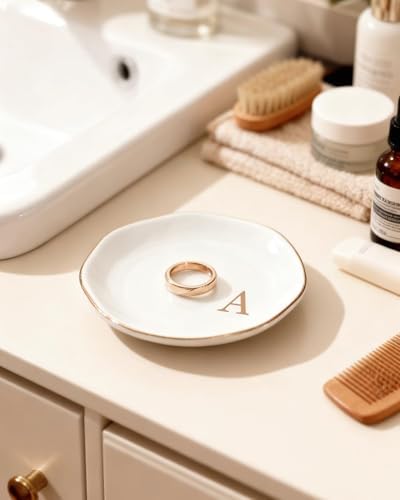 Ceramic Jewelry Tray Trinket Ring Dish Personalized Gifts for Women Bride - Image 6