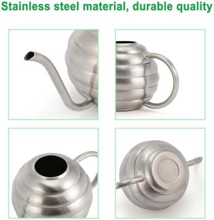 Plant Watering Bottle, 400ml/14oz, Retro Style Watering Can, Matte, Frosted (Silver) - Image 3