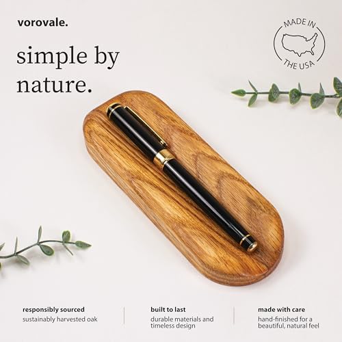 Solid Oak Single Pen Tray, Minimalist Desk Organizer, Natural Wood, Handcrafted, Precision Angled Channel - Image 4