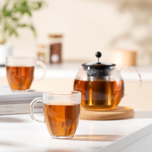 Bodum 12oz Bistro Coffee Mug Single-Wall Tempered Glass, 2 Pack, Clear - Image 5
