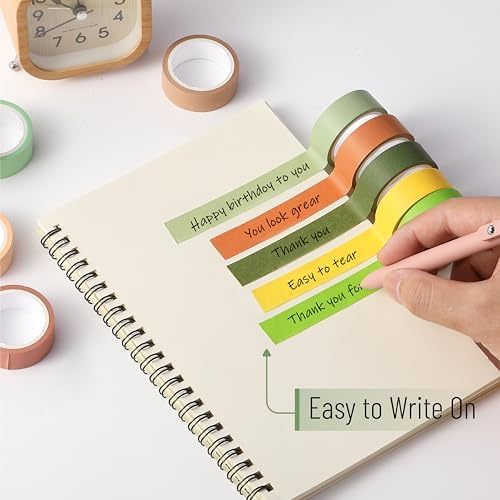 Mr. Pen- Washi Tape Set, 10 Rolls, 5.5 Yards/Roll, Washi Tape for Scrapbook - Image 3