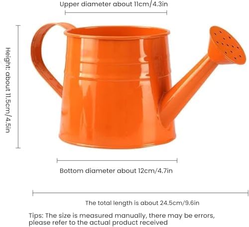 Watering Can Gardening Tool Accessories, Sprinkling Can 1L Metal Flower Garden Watering Can for Outdoor Indoor Plants Lawn Garden (Green) - Image 5