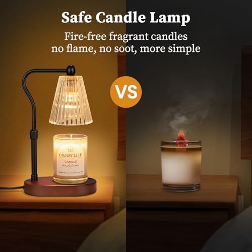 seenlast Candle Warmer Lamp with Timer Dimmer Adjustable Height,Mothers Day Gifts,Electric Wax Warmer Vintage Home Decor for Scented Jar Candles,Birthday Gifts for Women - Image 6