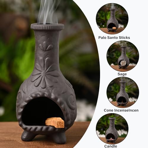 MOUGIGI Elegant Handmade Black Palo Santo Holder–Incense Cone Stick Burner - Image 4