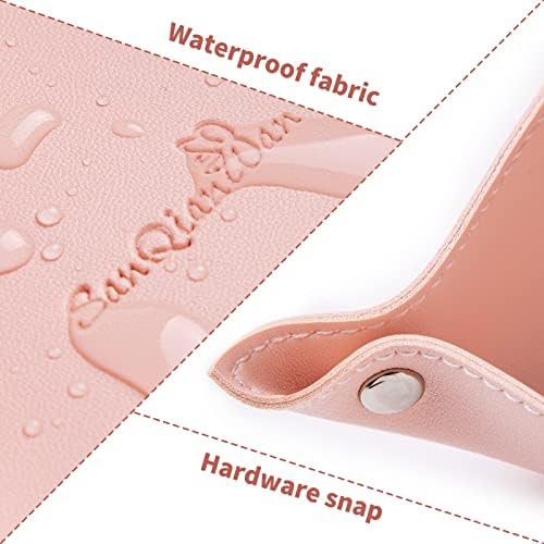 Leather Jewelry Valet Tray for Women and Man (Pink-B) - Image 3