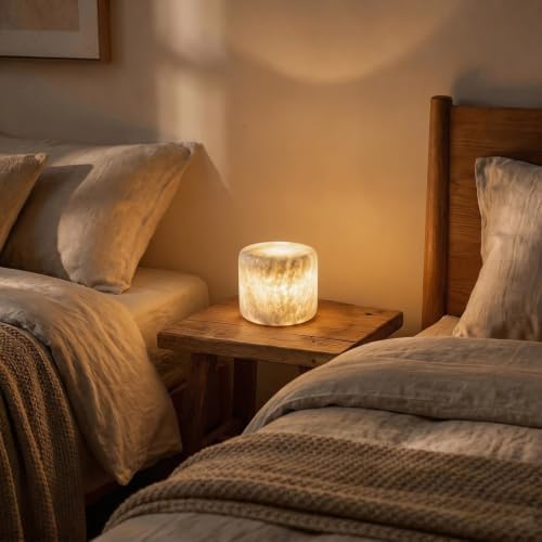 Natural Marble LED Desk Lamp Touch Control Rechargeable Dimmable - Image 6
