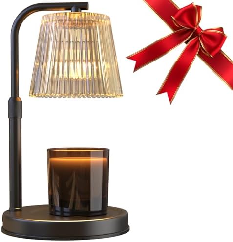 Candle Warmer Lamp, Electric Candle Lamp Warmer, Gifts for Mom, Bedroom Home Decor Dimmable Wax Melt Warmer for Scented Wax with 2 Bulbs, Jar Candles by MAOYUE