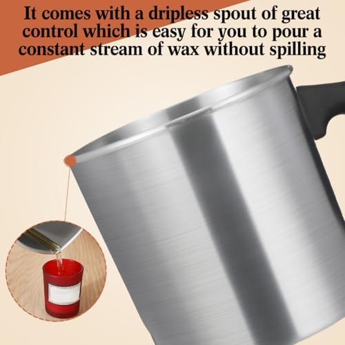 Ziliny 4 Pcs Candle Making Pouring Pot Wax Pouring Pitcher, 1.8 L - Image 4