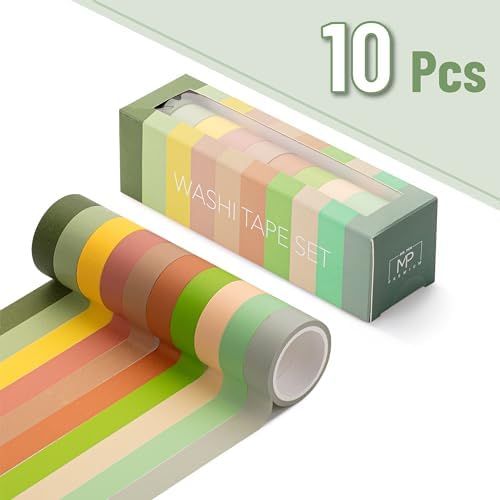 Mr. Pen- Washi Tape Set, 10 Rolls, 5.5 Yards/Roll, Washi Tape for Scrapbook - Image 2