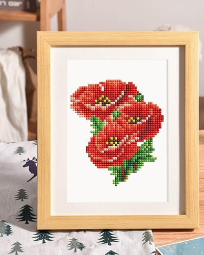 PeakLuv Small Diamond Art Kits Flowers Mini Diamond Painting Kit for Adults - Image 5