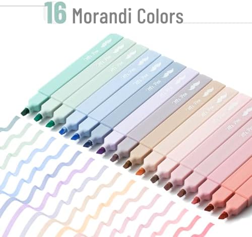 Mr. Pen- Aesthetic Highlighters No Bleed, 16 Pack, Morandi Colors | Chisel Tip, Cute Highlighters Assorted Colors for Journaling, Highlighting, Underlining, Fast Dry, Back to School Supplies - Image 2