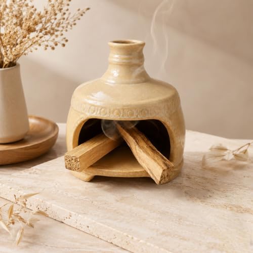 Palo Santo Holder Chimney - Ceramic Sage Burner for Burning by JULWIND