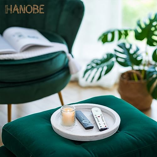 Hanobe Wooden Coffee Table Serving Tray, Farmhouse Candle Holder - Image 4