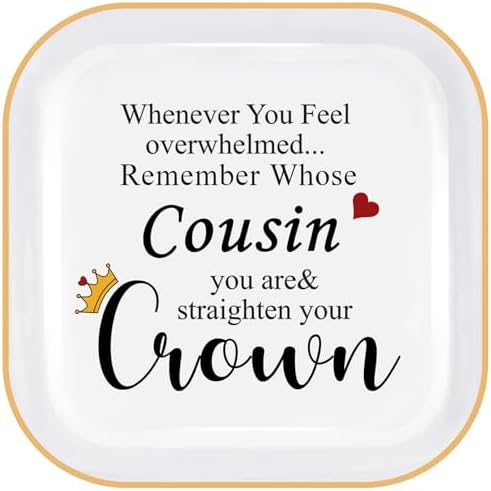 PUDDING CABIN Gift for Cousin Ring Dish for Cousin Birthday Graduation Christmas Mothers Day by PUDDINGCABIN