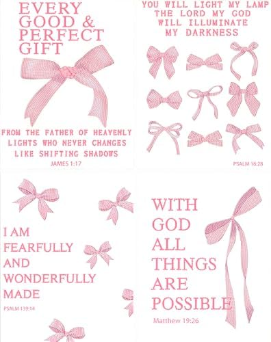 4 Pack Pink Diamond Art Kits for Adults Diamond Painting Kit for Beginner by KICHANG