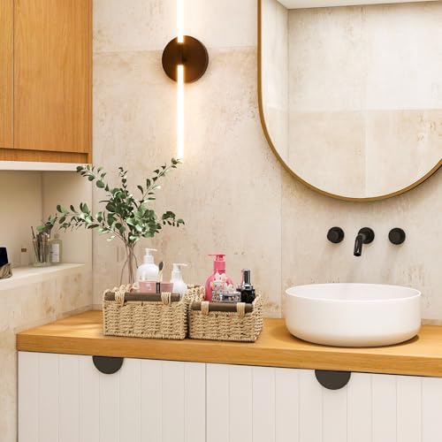 Wicker Baskets for Organizing Toilet Paper Storage Basket - Image 4