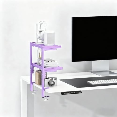 Spacrea 2 Tier Clamp on Desk Shelf - Image 4