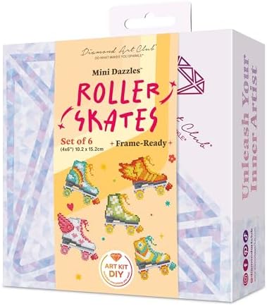 DIAMOND ART CLUB Mini Dazzles - Roller Skates Diamond Art Kits for Adults by DIAMONDARTCLUB