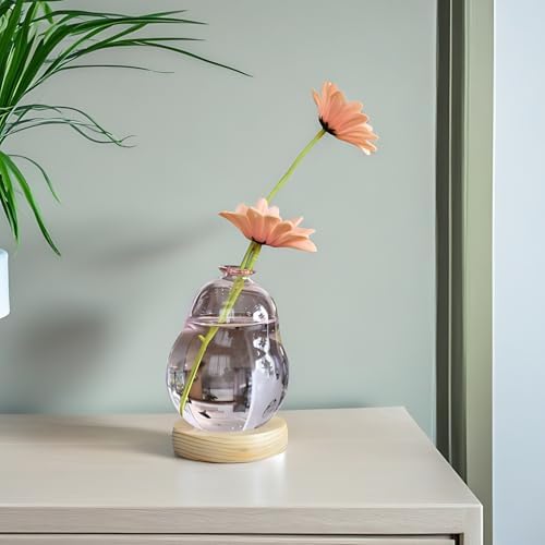 Pink Plant Propagation Cute Bubble Flower Vase Glass Planter Terrarium Jar - Image 7