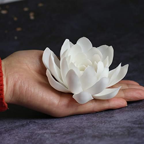 Ceramic Lotus Incense Burner,Flower Insence-Stick Holder with Ash Catcher Incent Holder for Sticks Cones Yoga Studio Living Room Home Decor - Image 7