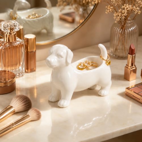 Dog Mom Gifts for Women - Ceramic Dog Ring Holder Dish for Jewelry - Image 5