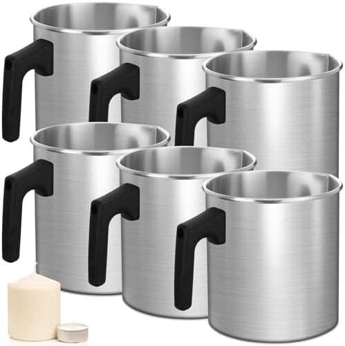 Ziliny 6 Pcs Candle Making Pouring Pot Wax Pouring Pitcher, 1.8 L by Ziliny
