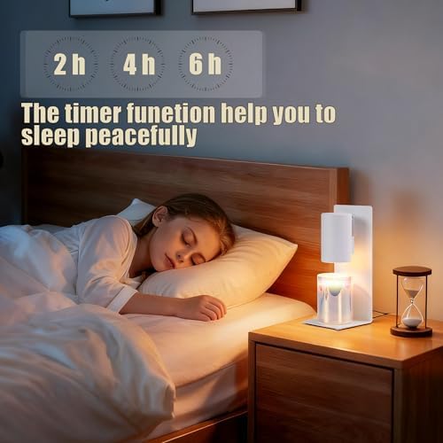 MOAFINA White Candle Warmer Lamp with Timer,Height Adjustable Dimmable - Image 5
