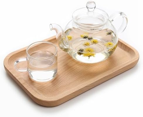 Serving Wooden Tray Salad Plates for Fruit Cookie Platter,7.87*5.12 inch by Beautifulhomehappylife