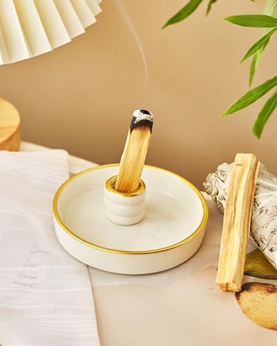 Palo Santo Holder, Incense Holder for Palo Santo Sticks, Ceramic Incense Burner, Scent Wood Stand and Ash Catcher, Simple, Sturdy and Well Made - Image 4