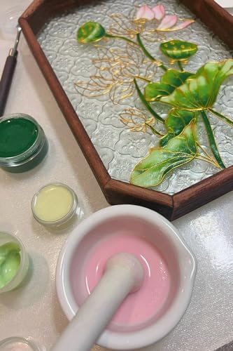 Cloisonne Filigree Enamel Paint by Numbers Kit, All in One with Tools, DIY Craft, Starter Set for Adults and Beginners, Easy Instructions, Hobby for Adults Teens Elderly Handmade Home Decor Gifts - Image 4