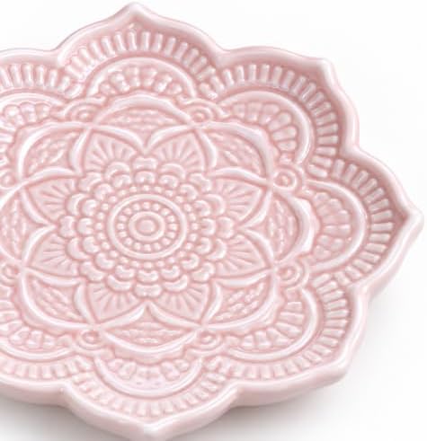 Pink Mandala Ring Dish, Cute Trinket Dish, Birthday Gifts for Women - Image 4