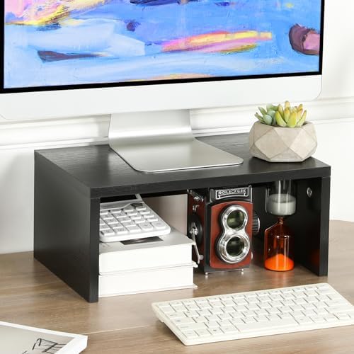 TEAMIX 6.7 inch Tall Monitor Stand Riser, Wood Shelf Riser, Desk Organizer - Image 6