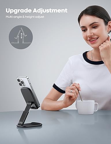 Lamicall Cell Phone Stand for Desk, Height Angle Adjustable Phone Holder - Image 2