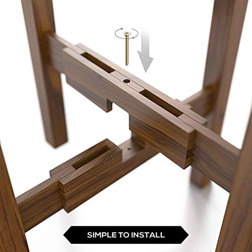 Sophia Mills Mid Century Plant Stand - Solid Wood Item Stand Handmade with Acacia - Fits Medium & Large Pots Sizes 8 to 12 inches (Not Included) (Adjustable Width: 8-12 inches, Dark Brown) - Image 4