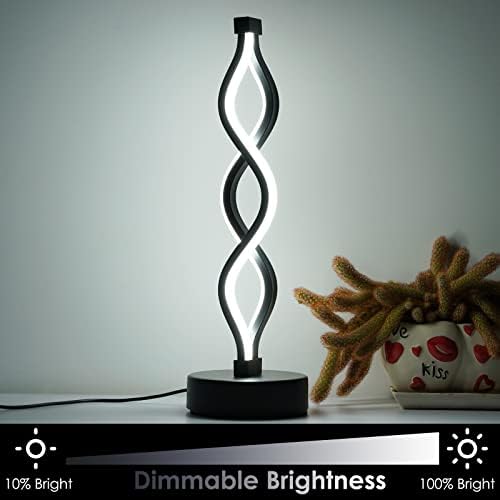 NUÜR Bedside Lamps Set of 2, Black Lamps for Living Room, Dimmable LED Nightstand Lamp, Small Nightstand Lamp for Bedroom, Home, Living Room, Office - Image 7