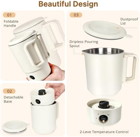 Electric Wax Melting Pot for Candle Making with Pour Spout for Beginners - Image 2