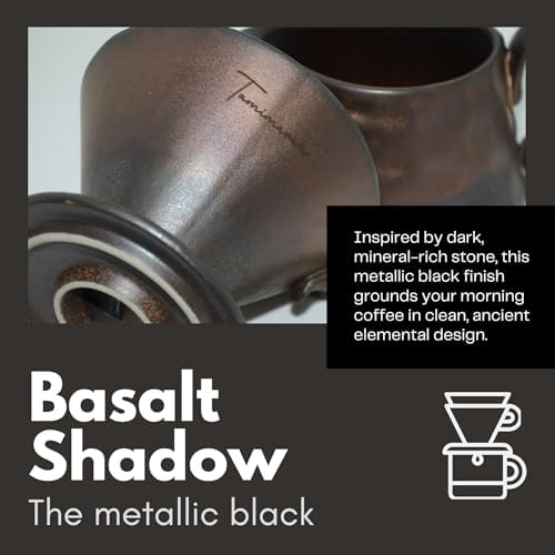 Artistic Handcrafted Ceramic Pour Over Coffee Set (Shadow) - Image 2