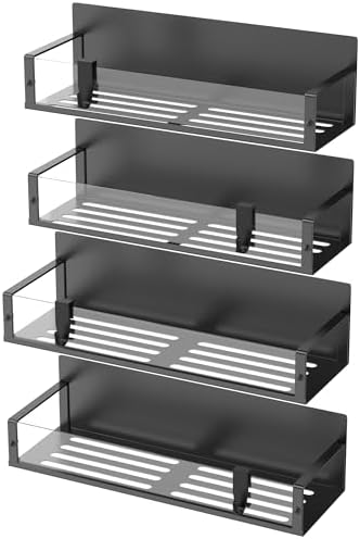 HuggieGems Metal Magnetic Spice Rack for Refrigerator Clear, 4 Pack - Image 5