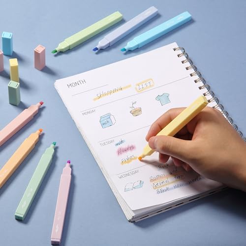 Mr. Pen- Aesthetic Highlighters No Bleed, 8 Pack, Assorted Colors | Chisel Tip, Cute Highlighters Assorted Colors for Journaling, Highlighting, Underlining, Fast Dry, Back to School Supplies - Image 5
