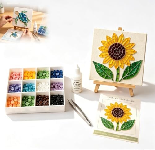 Cottage Garden Mosaic DIY Kit – Watering Can Mosaic Art Kit，Sunflowers by Unknown