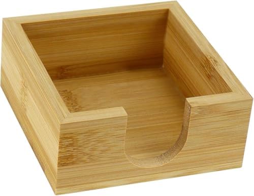 MultiBey Bamboo Sticky Note Holder, Wood Post It Note Dispenser by MultiBey
