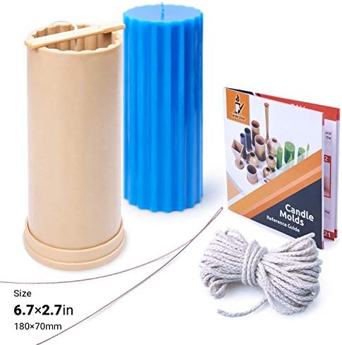 Candle Molds for Candle Making Cylinder Shaped - Height: 6.7 in, Width: 2.7 in - Wax Melt Molds for Crafts - Candle Wax Molds – Candle Making Supplies - Image 2