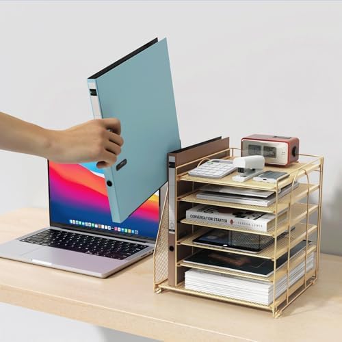 gianotter 6-Tier Paper Organizer With Magazine Holder - Image 6