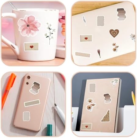 120 Pcs Vintage Aesthetic Stickers, Scrapbook Supplies - Image 4