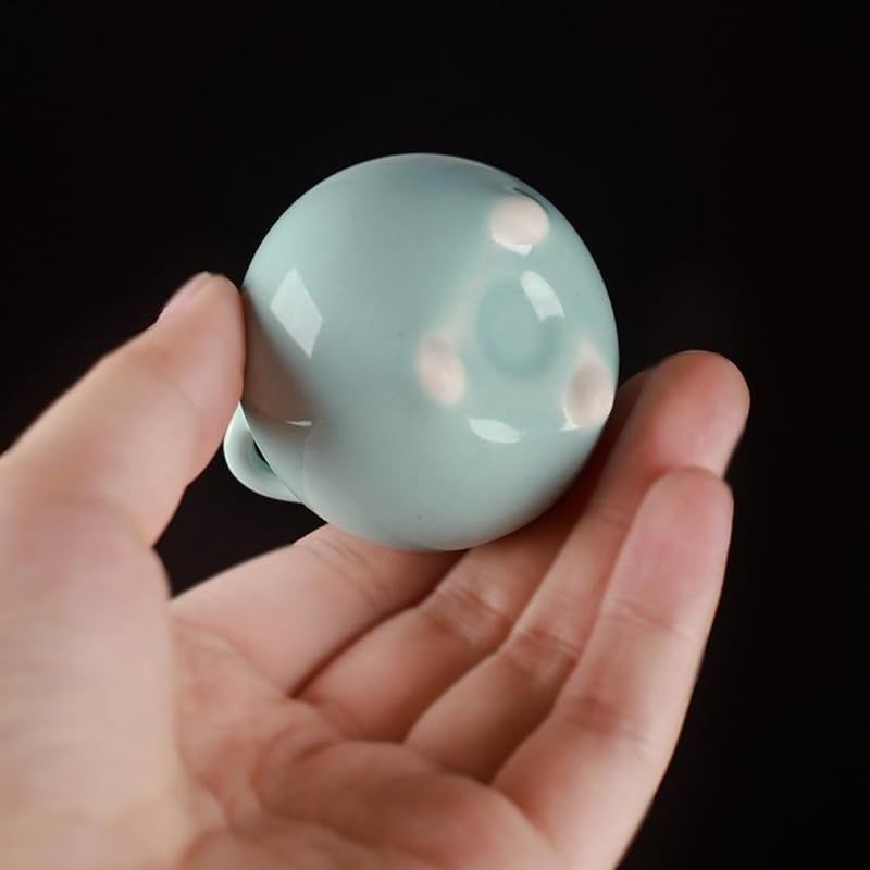 Incense Holder Modern Minimalist Circular Incense Stick Burner for Cones or Sticks for Yoga & Meditation, Enhance Atmosphere,Ceramic Ash Catcher Light Blue - Image 4
