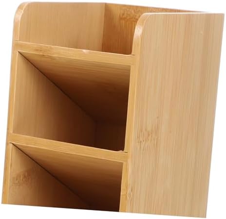 Veemoon Wooden Desk Organizer Multifunctional Pen Holder Storage for Office Supplies Stylish Minimalist Design Safe Stable Construction Keeps Your Workspace Neat - Image 3