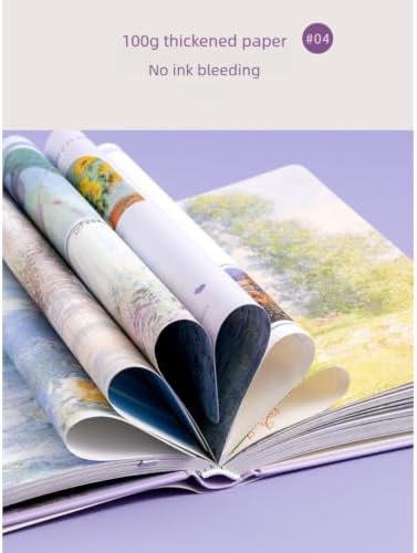 Journaling Set, Complete Diary Notebook Kit with Journal Stickers Washi Tape Pens & Accessories, DIY Scrapbooking Stationery Supplies for School Travel (Lavender) - Image 5
