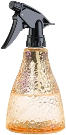 Glass Plant Mister Spray Bottle for Inside, Fine Mist Leak Proof Amber 13oz by Ebristar