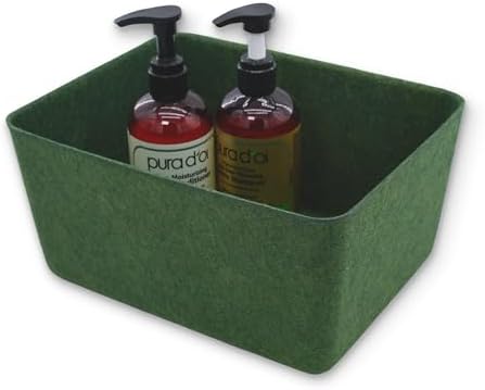 Welaxy Felt Deep Drawer Organizer Medium Forest Green Closet Storage Bin by Welaxy