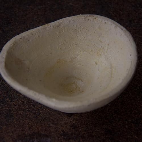 Handmade Rustic Terracotta Incense Holder, Wabi‑sabi Ceramic Palo Santo& Sage Sticks Bowl, Minimalist & Retro Blow, A Spiritual Decor for Yoga&Meditation (Off-White) - Image 5